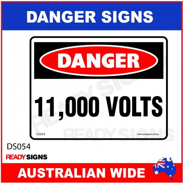 DANGER SIGN - DS-054 - 11,000 VOLTS
